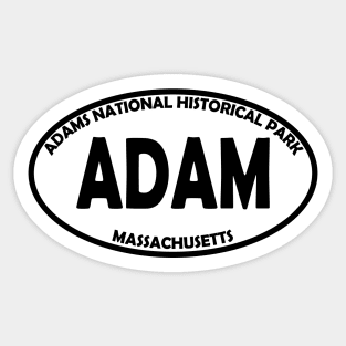 Adams National Historical Park oval Sticker